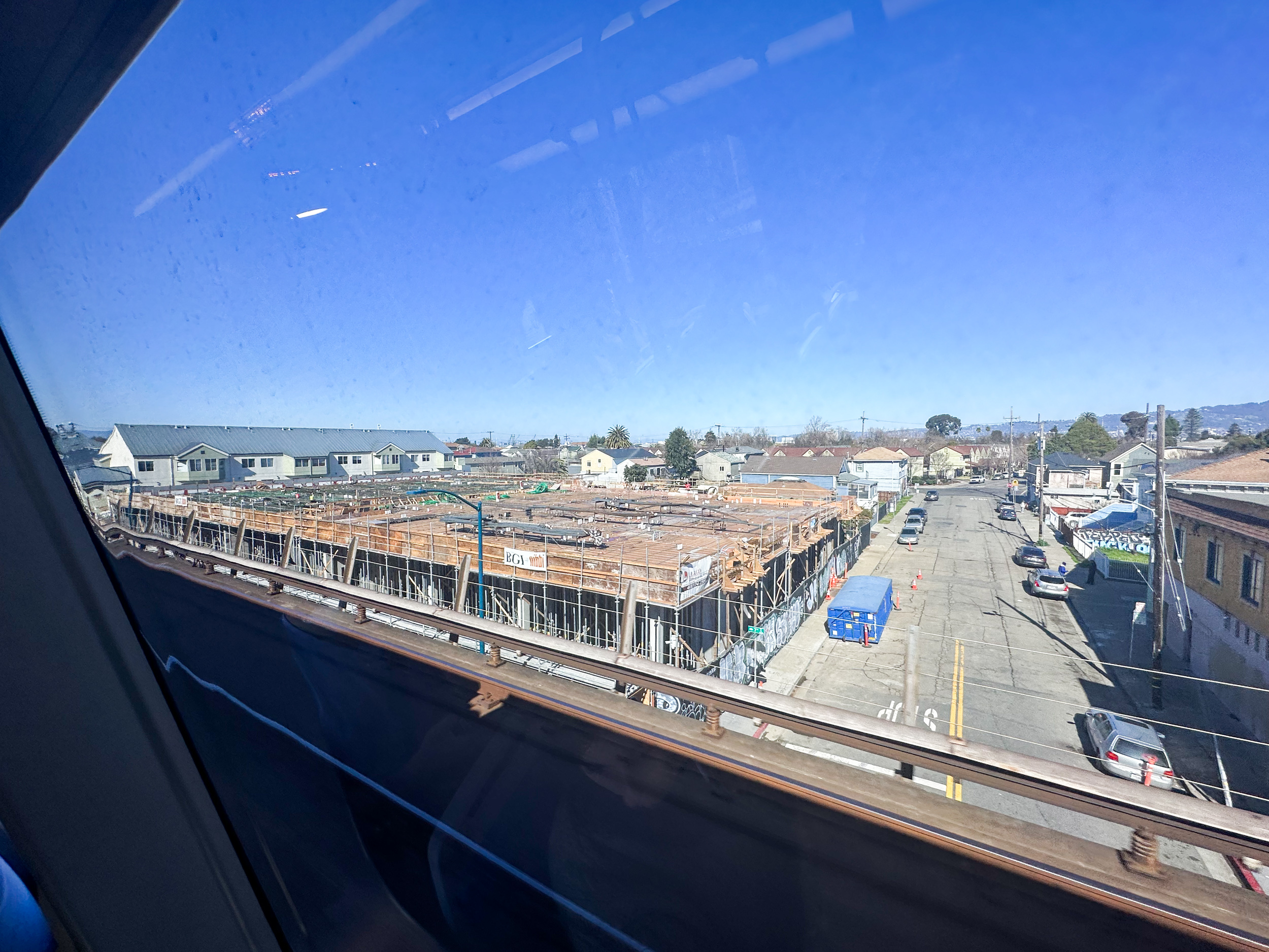 1666 7th Street corner view looking down Campbell Street seen from BART, image courtesy YIMBY Tipster