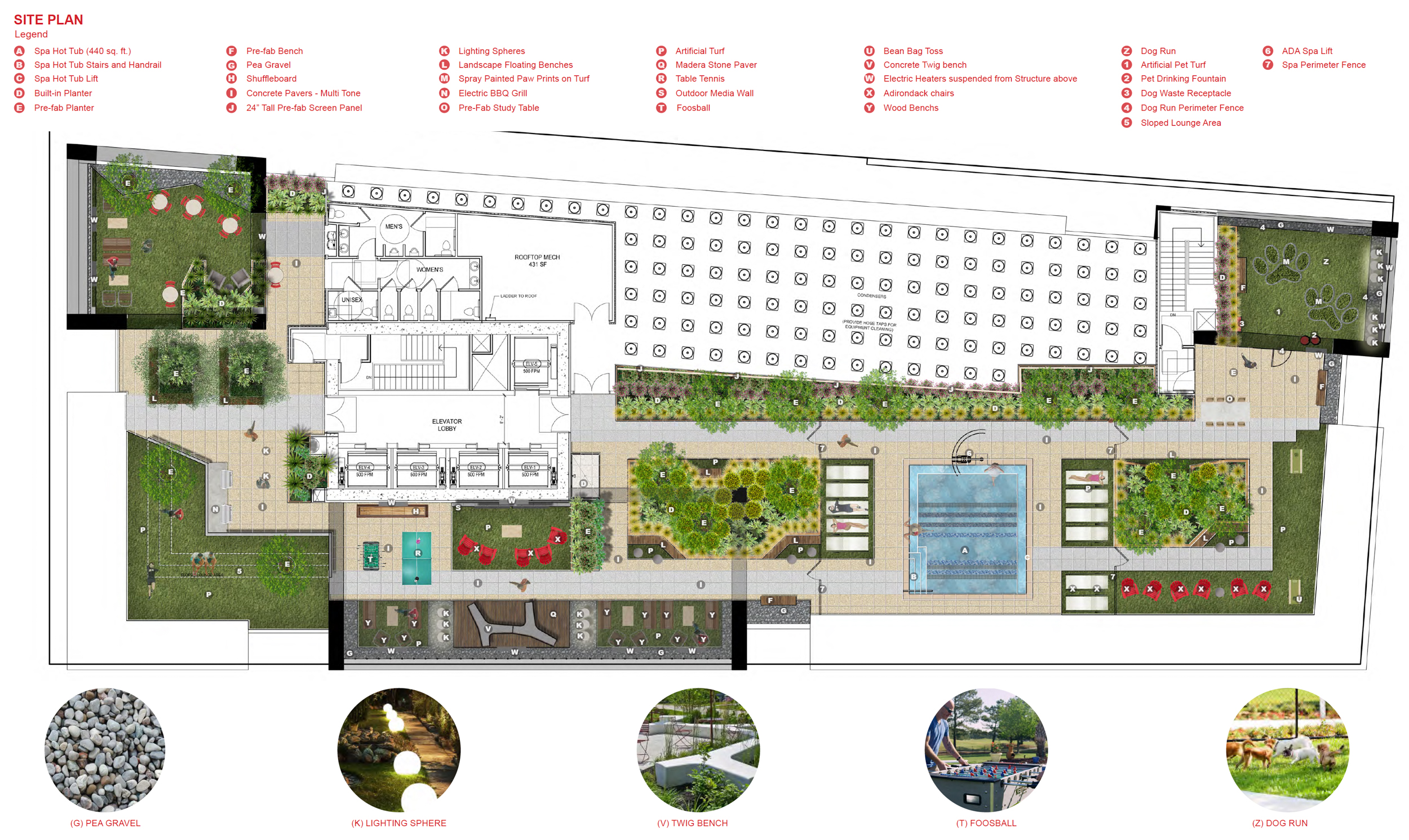 2190 Shattuck Avenue rooftop landscaping, rendering by Trachtenberg Architects