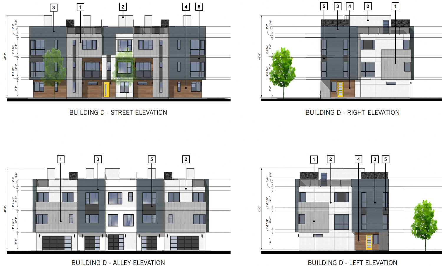 4200 Acacia Avenue Building D elevations, image by Dahlin Group