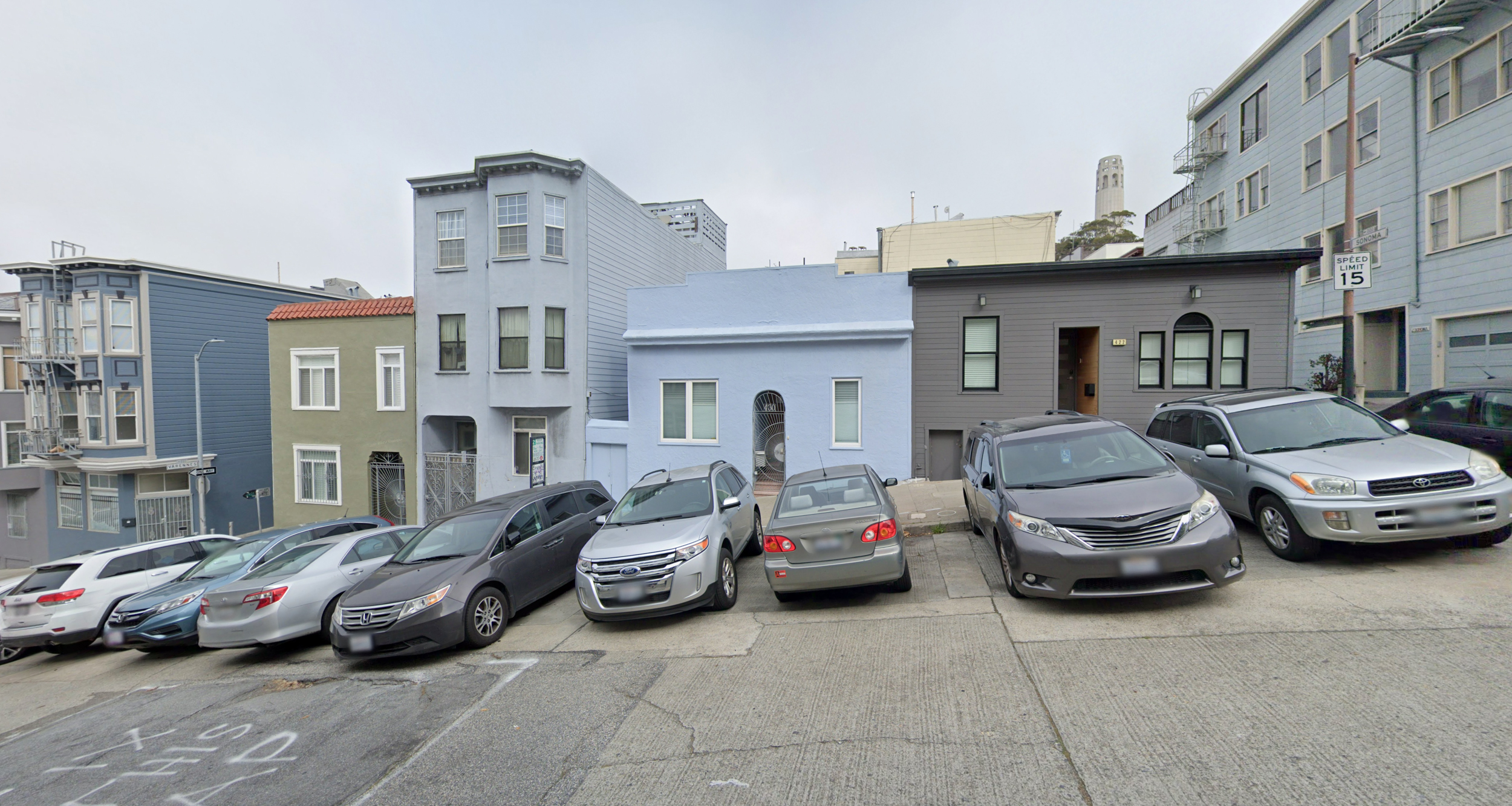 430 Green Street existing condition, image via Google Street View
