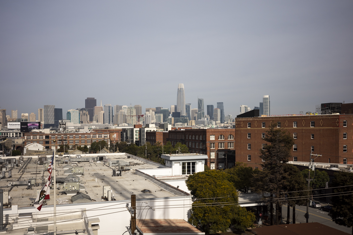 San Francisco skyline view from 300 Kansas Street, image by author