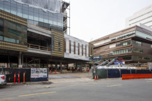 UCSF Block 34 facade installation along Illinois Street, image by Andrew Campbell Nelson