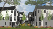 707 Commons Drive inner courtyard view, rendering by BSB Design