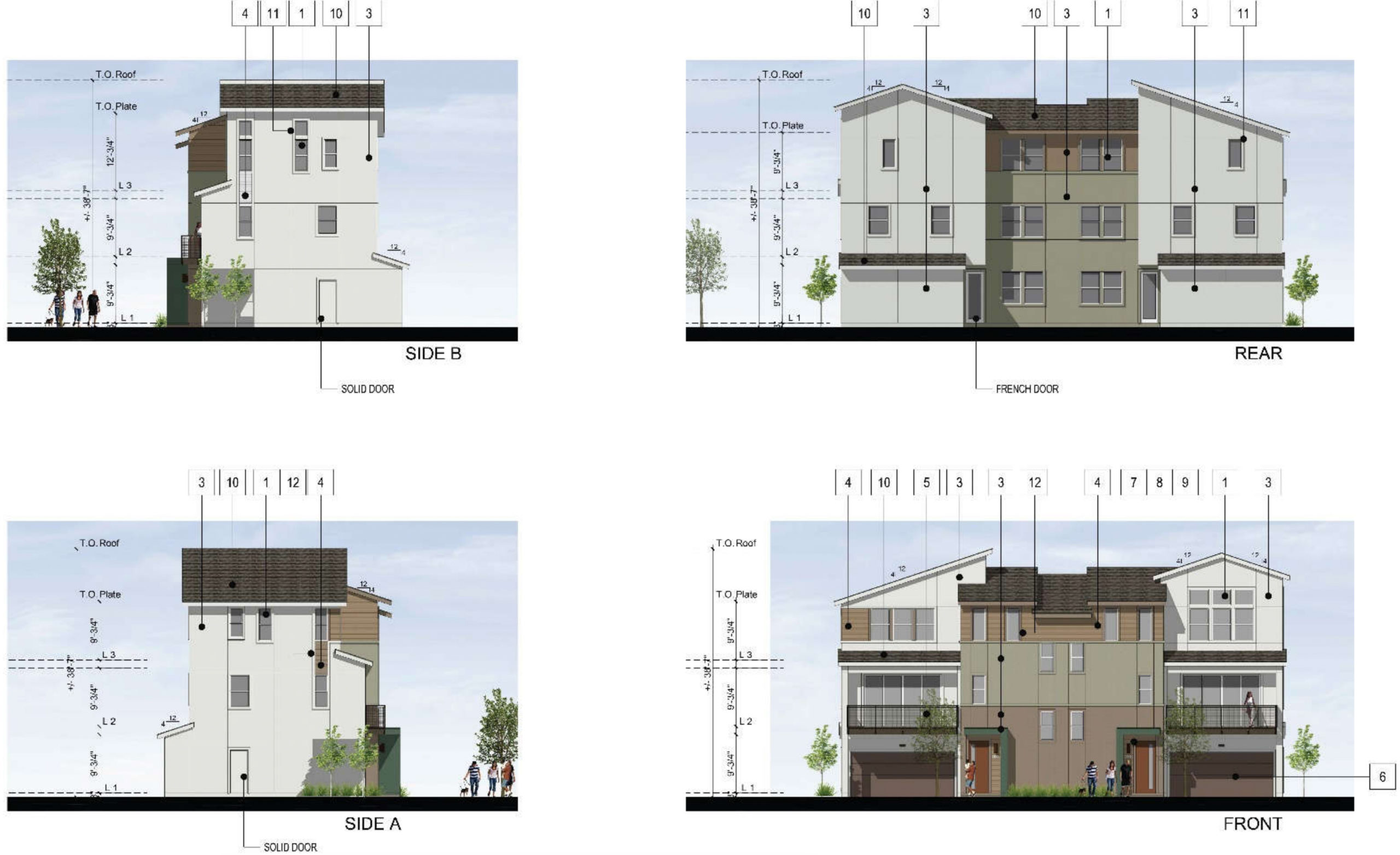 Senter Road Residential Project, rendering by RJA