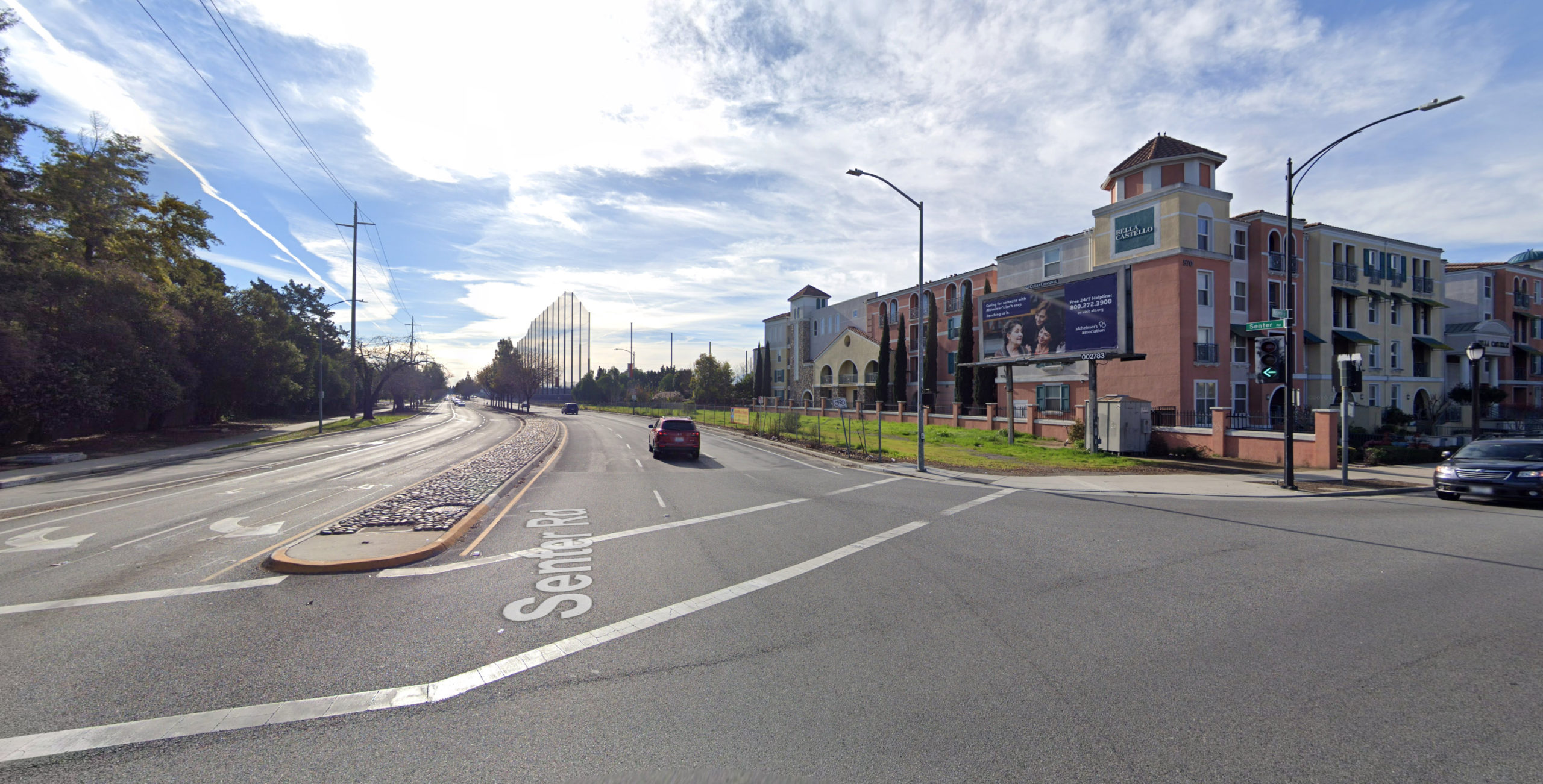 Senter Road Residential Project seen from Keyes Street, image via Google Street View