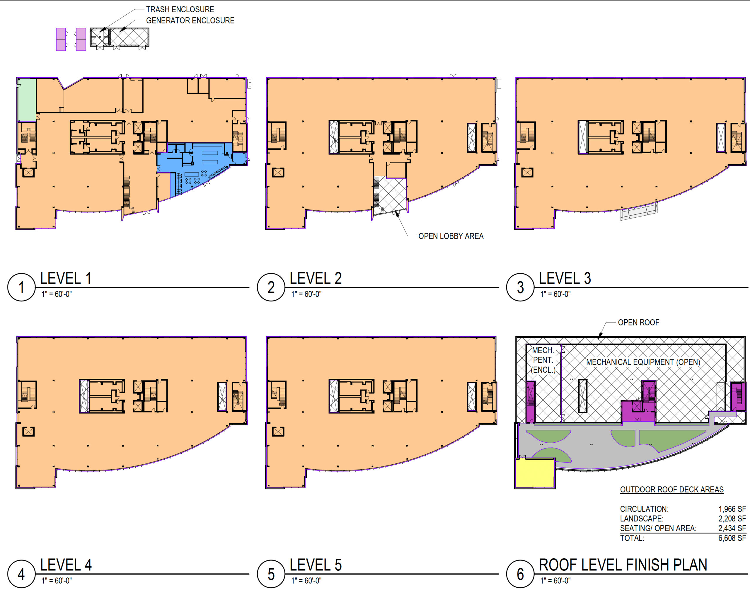1125 O’Brien Drive floor plans, rendering by DES Architects