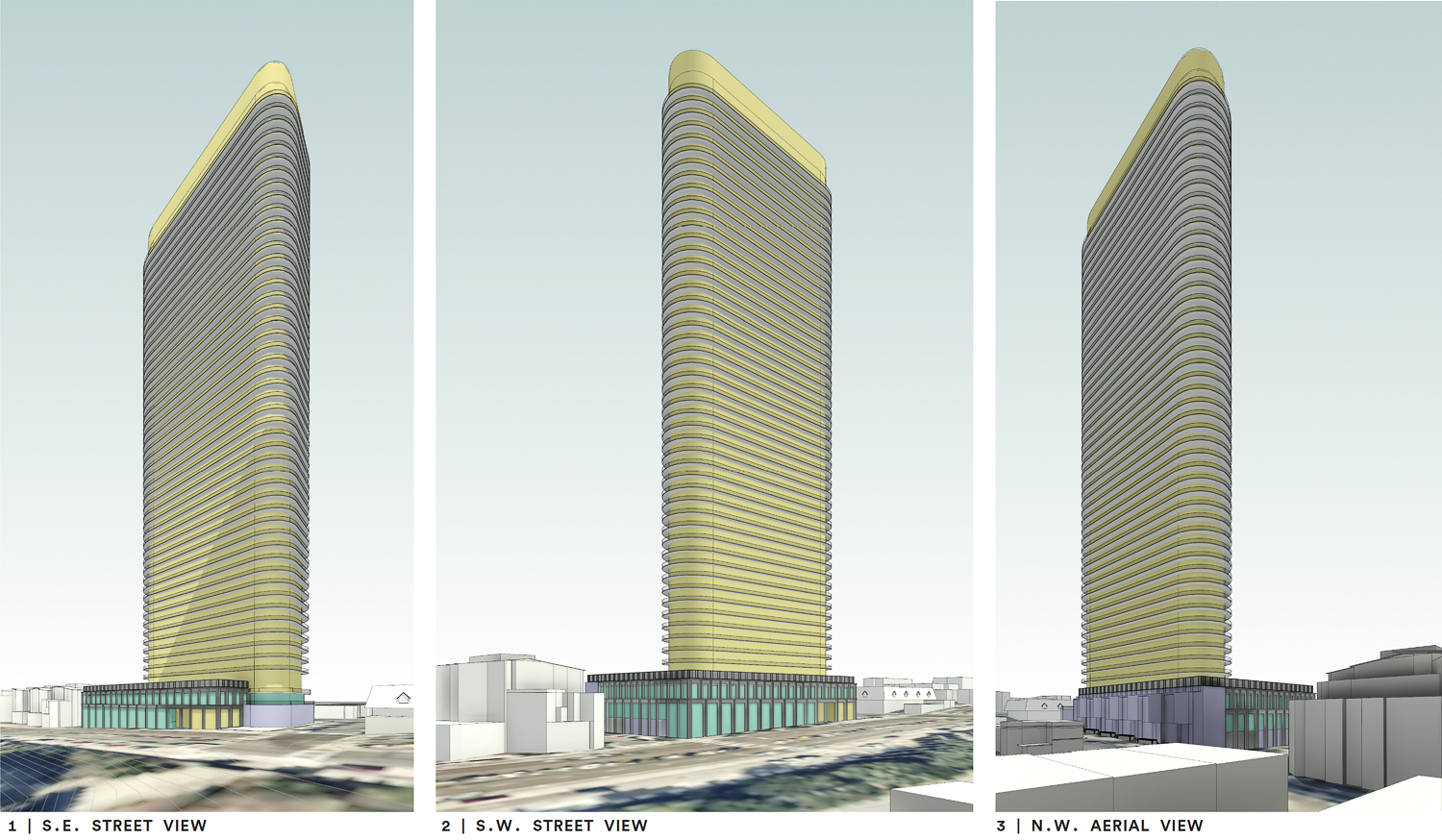 2700 Sloat Boulevard street perspective, illustration by Solomon Cordwell Buenz