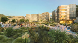 West Campus Green student housing building, rendering by EHDD