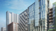 120 Hawthorne Street establishing view, rendering by Handel Architects