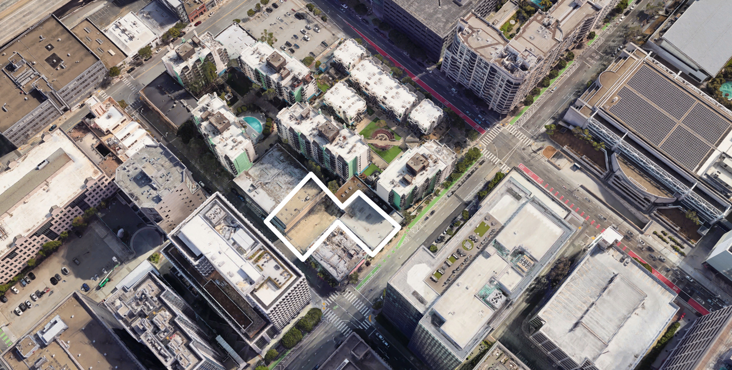 120 Hawthorne Street, image via Google Satellite