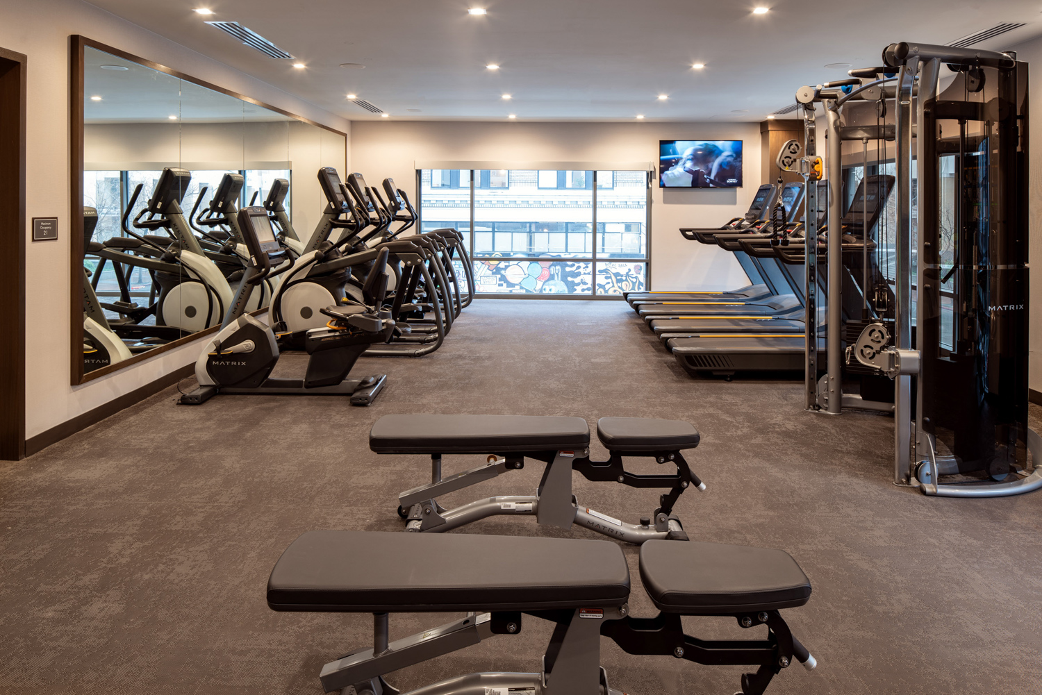 1431 Jefferson Street fitness center, image courtesy project team
