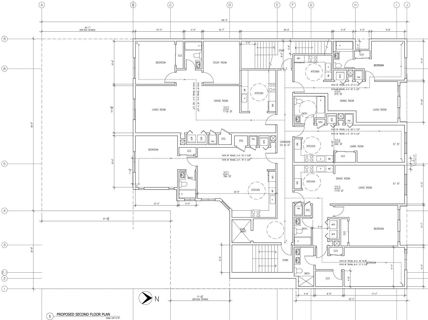 2419 Lombard Street floor plan, illustration by HC Design