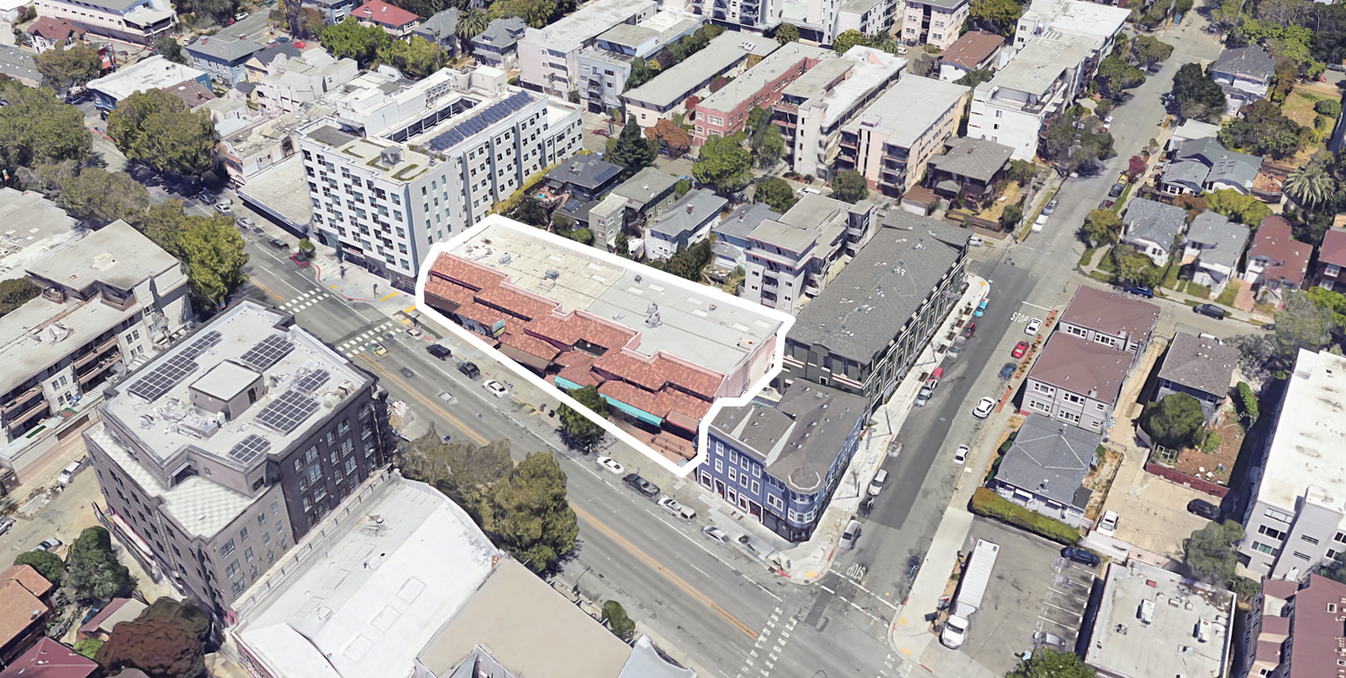 2587 Telegraph Avenue, image via Google Satellite