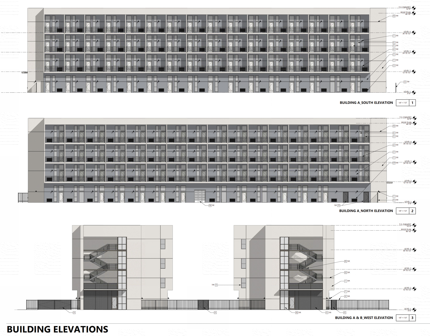 7141 Woodbine Avenue vertical facade elevations, illustration by 19Six Architects