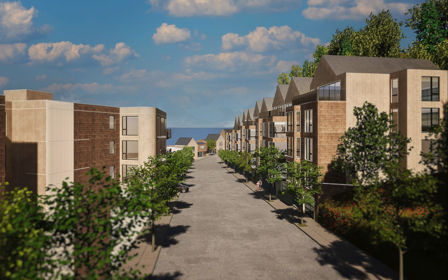 Midtown Land Homes Farview Court project, rendering by RG Architecture