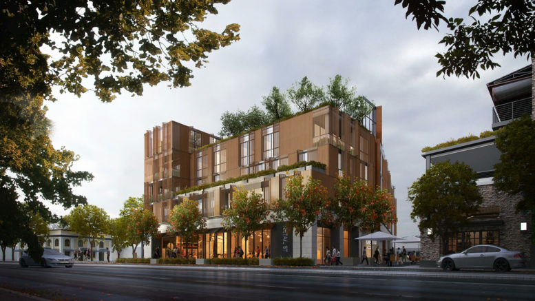 1532-1556 Mount Diablo Boulevard, rendering by Woods Bagot