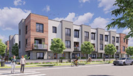 1801 21st Street townhomes, rendering by TCA Architects