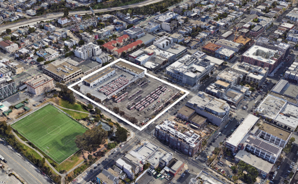 2500 Mariposa Street, image via Google Satellite