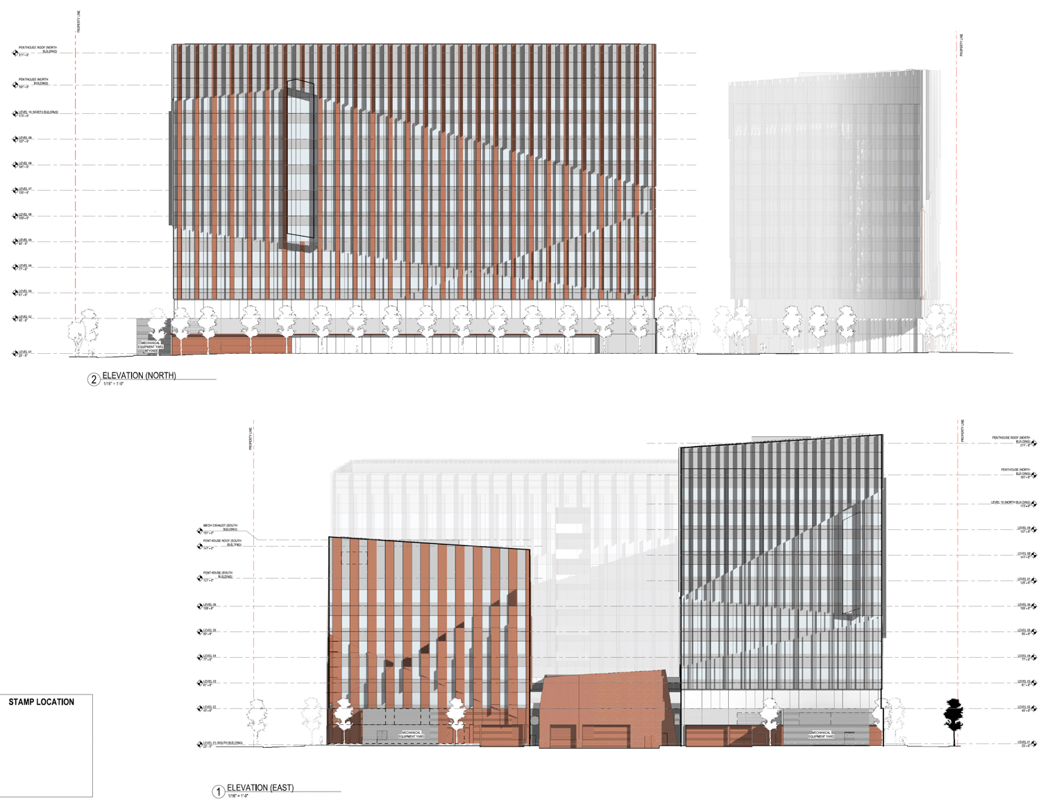 800 Dubuque Avenue facade details, illustration by Perkins+Will