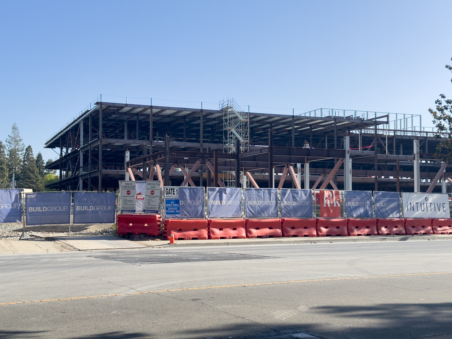 Intuitive Offices at 950 Kifer Road construction update, image by author