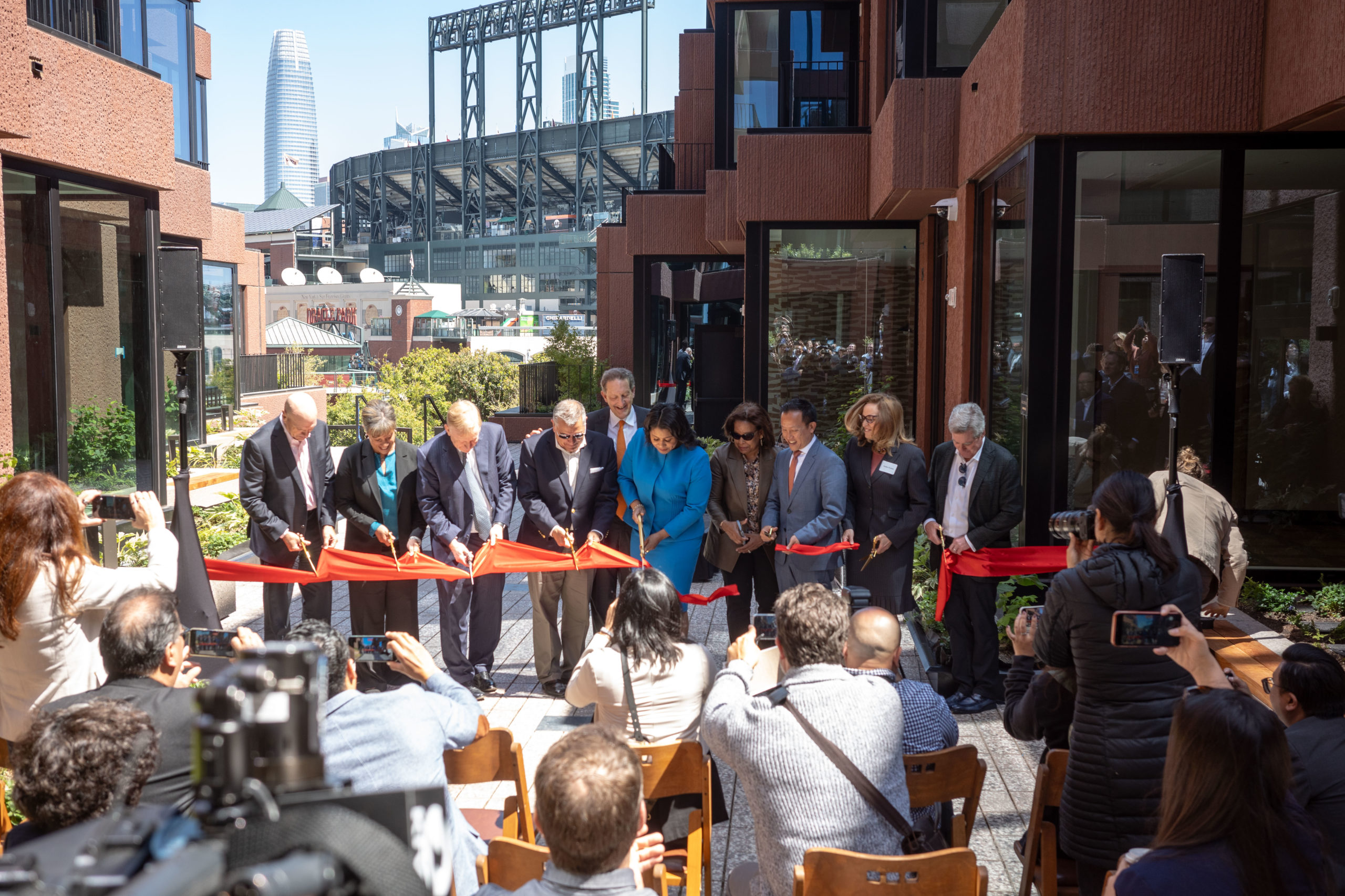The Canyon ribbon cutting, image by Andrew Campbell Nelson