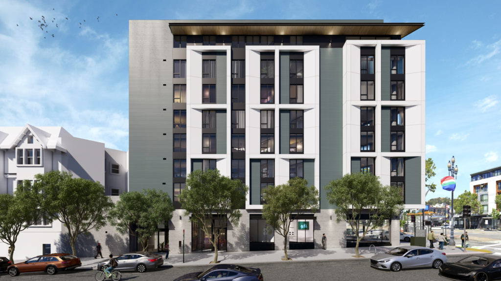 Flatiron Renderings for 2201 Market Street by Duboce Triangle, San