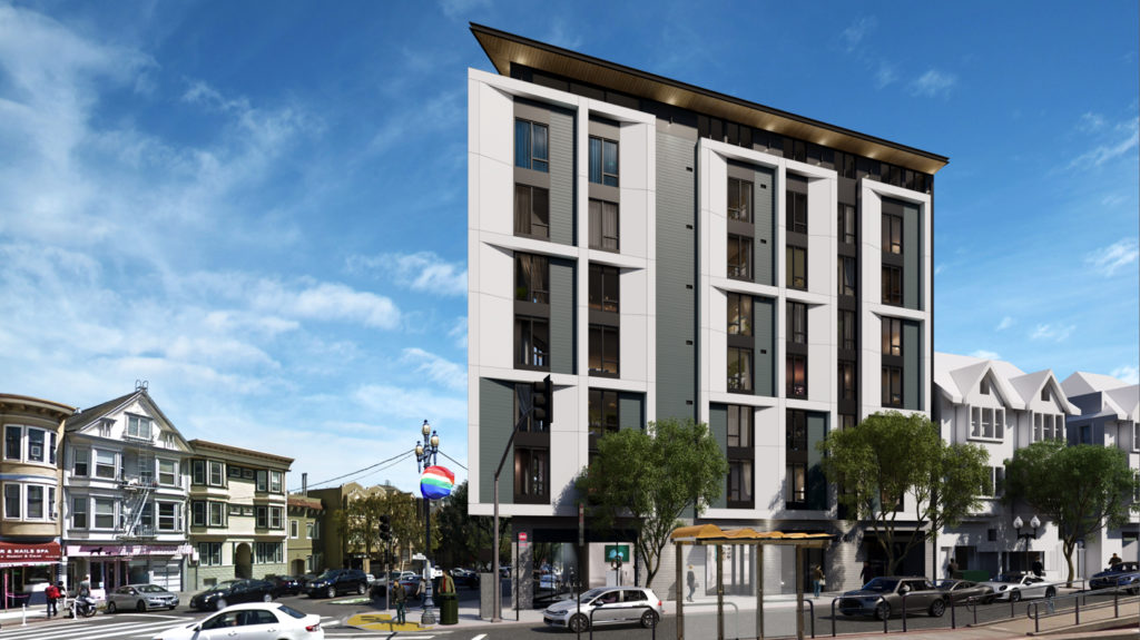Flatiron Renderings for 2201 Market Street by Duboce Triangle, San