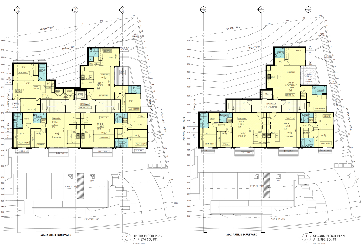 4981 MacArthur Boulevard floor plans, rendering by McMahon Architects Studio