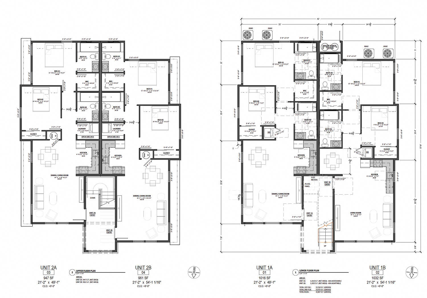 5372 Young Street floor plans, elevation by ADG Engineering