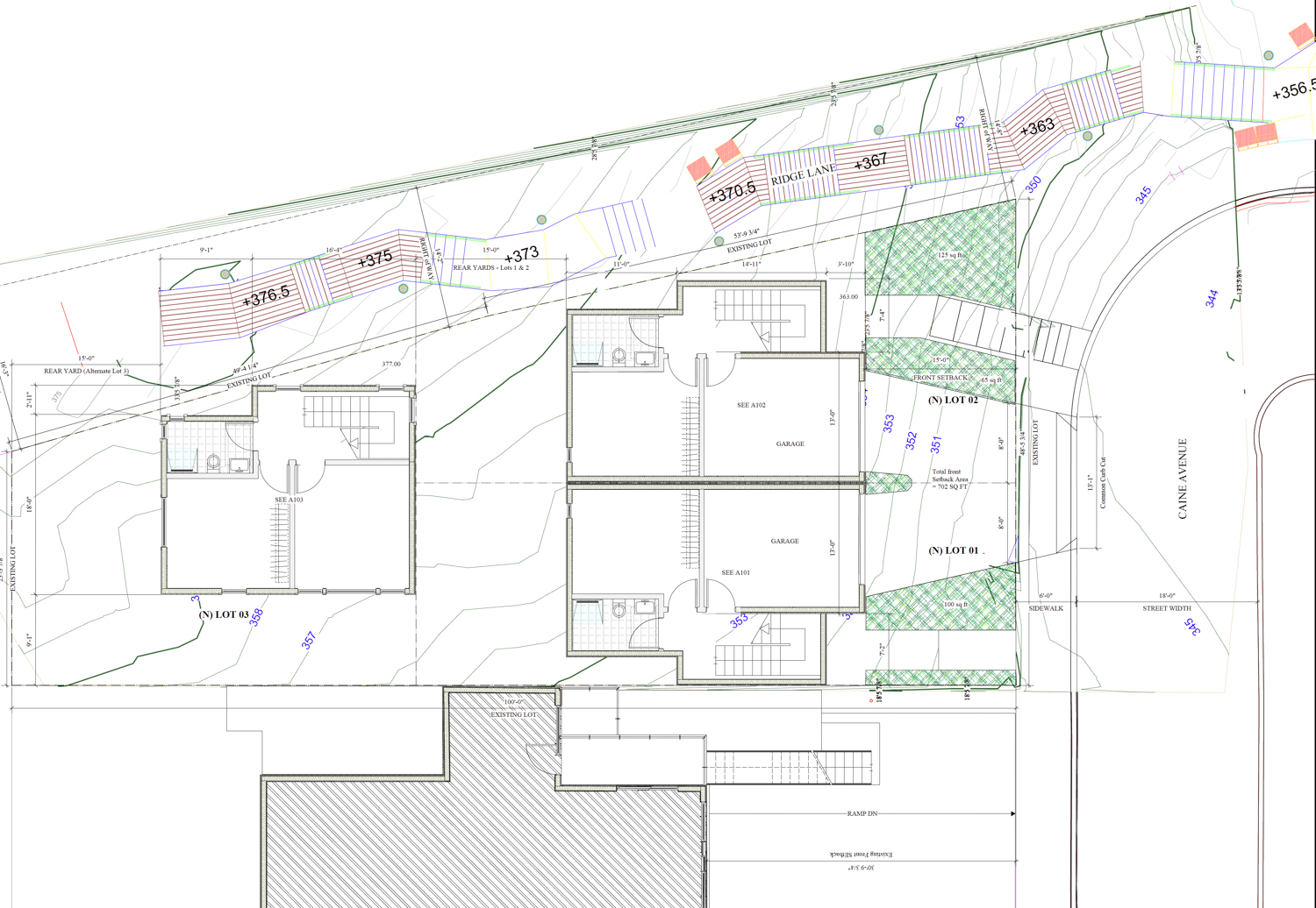 6 Caine Avenue ground-level floor plan, illustration by Stephen Antonaros Architect