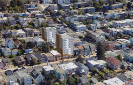 1311 Quesada Avenue aerial view, rendering by Gelfand Partners Architects