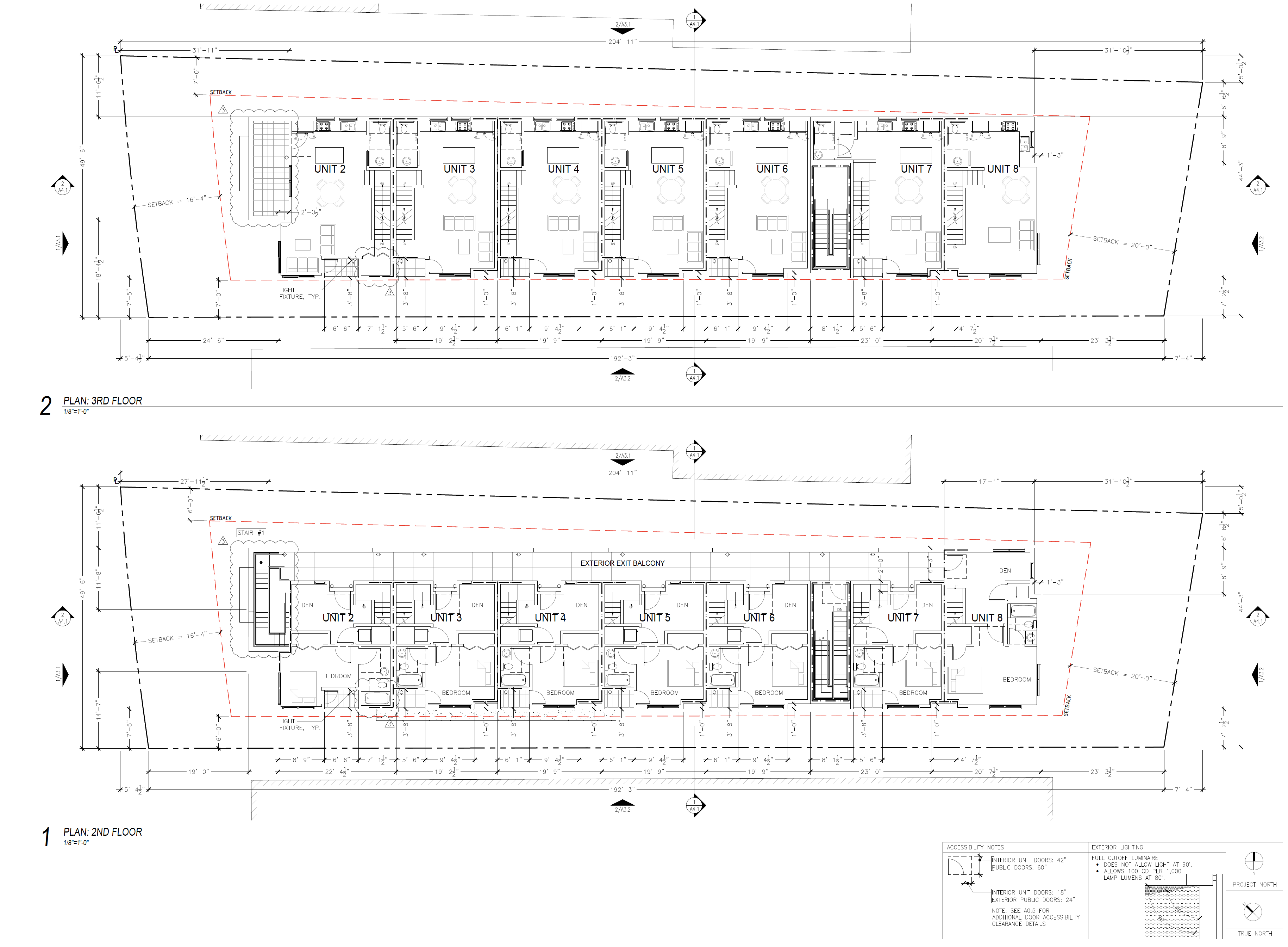 1433 Floribunda Avenue second and third-level floor plans, illustration by Levy Design Partners