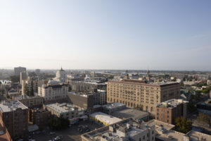 1510 Webster Street rooftop view looking southeast, image by Andrew Campbell Nelson