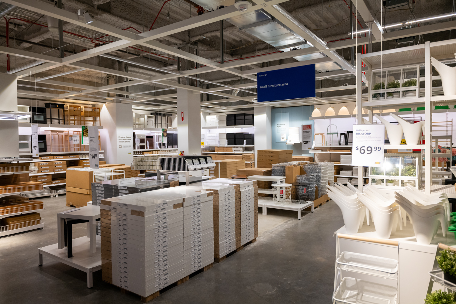 Interior views of the new IKEA store in San Francisco, image by Brandon Lavoie courtesy IKEA