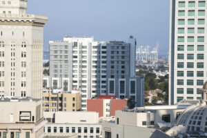 New Marriott Hotel seen from 1510 Webster Street, image by Andrew Campbell Nelson