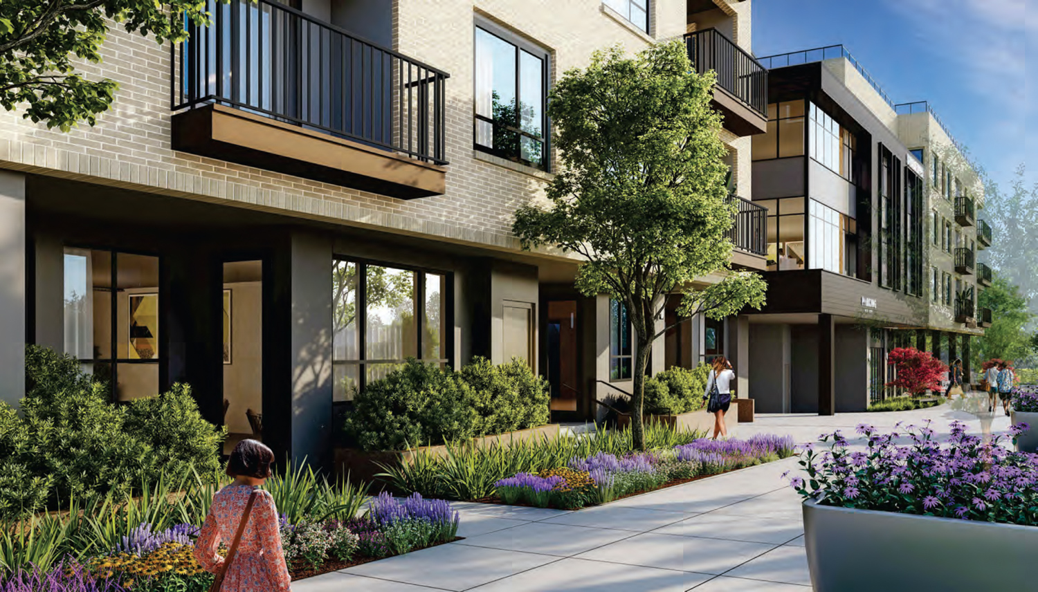 11 El Camino Real courtyard view, rendering by KTGY