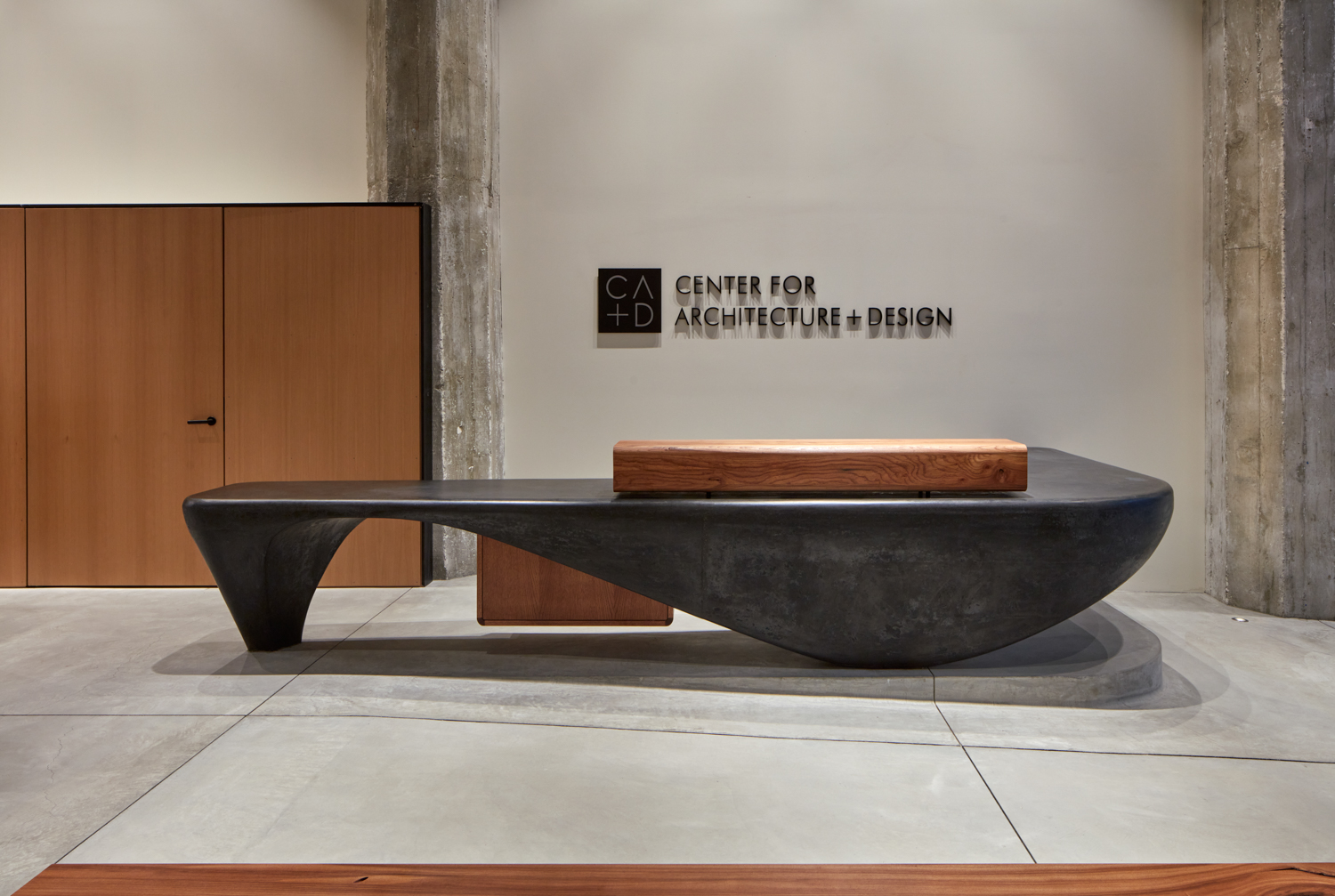 Center for Architecture and Design reception desk, image by Richard Barnes