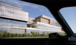 Terminal 101 view from Freeway 101, rendering by SOM