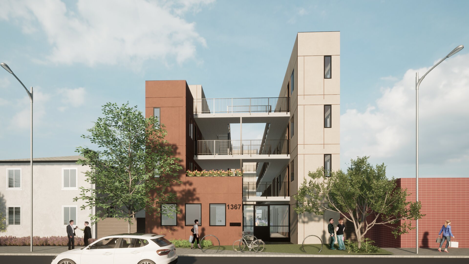 1367 University Avenue, rendering by Design Draw Build
