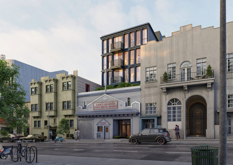 1526 Powell Street, rendering by RG Architecture