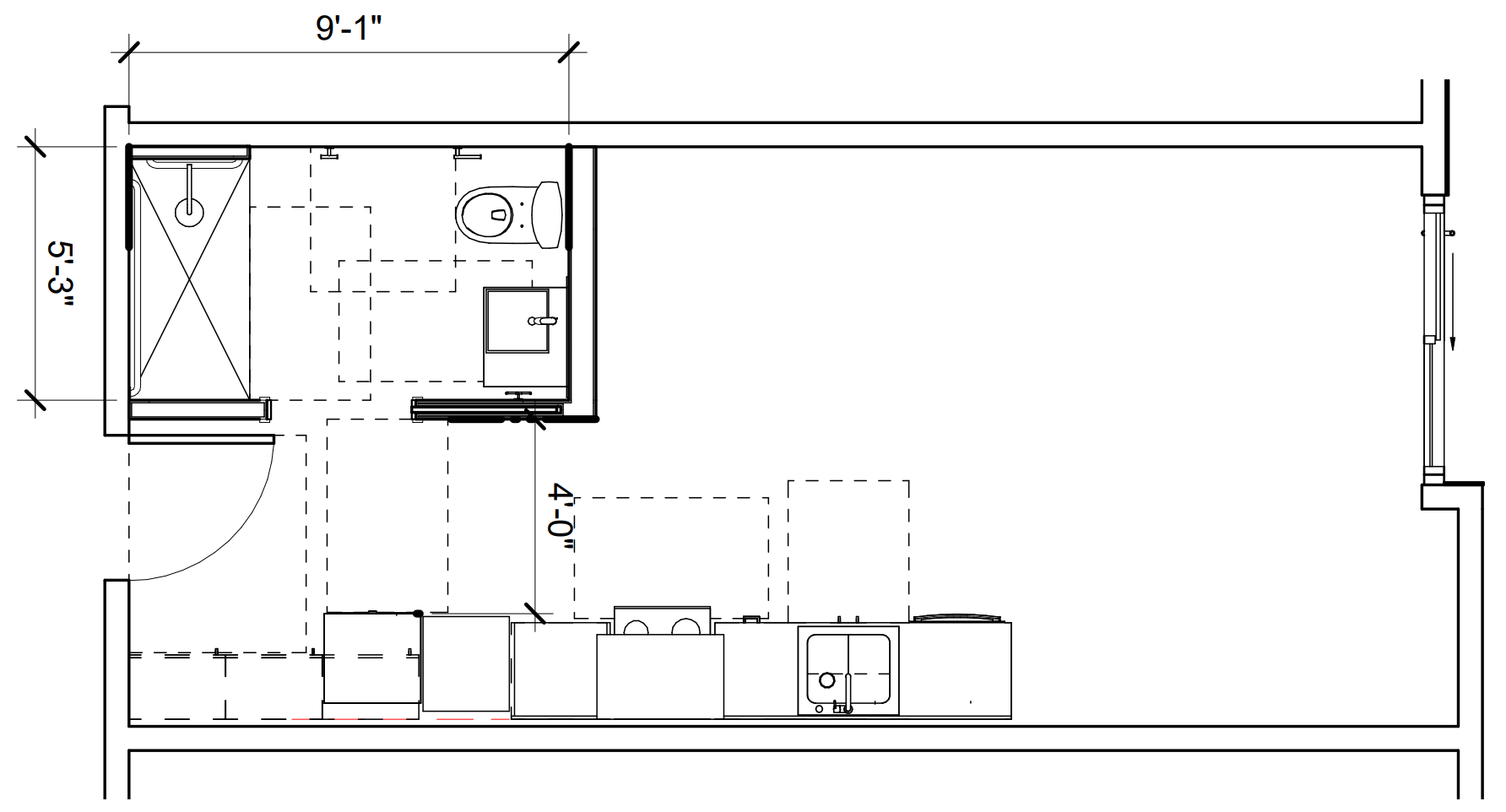 424 12th Street Studio Floor Plan