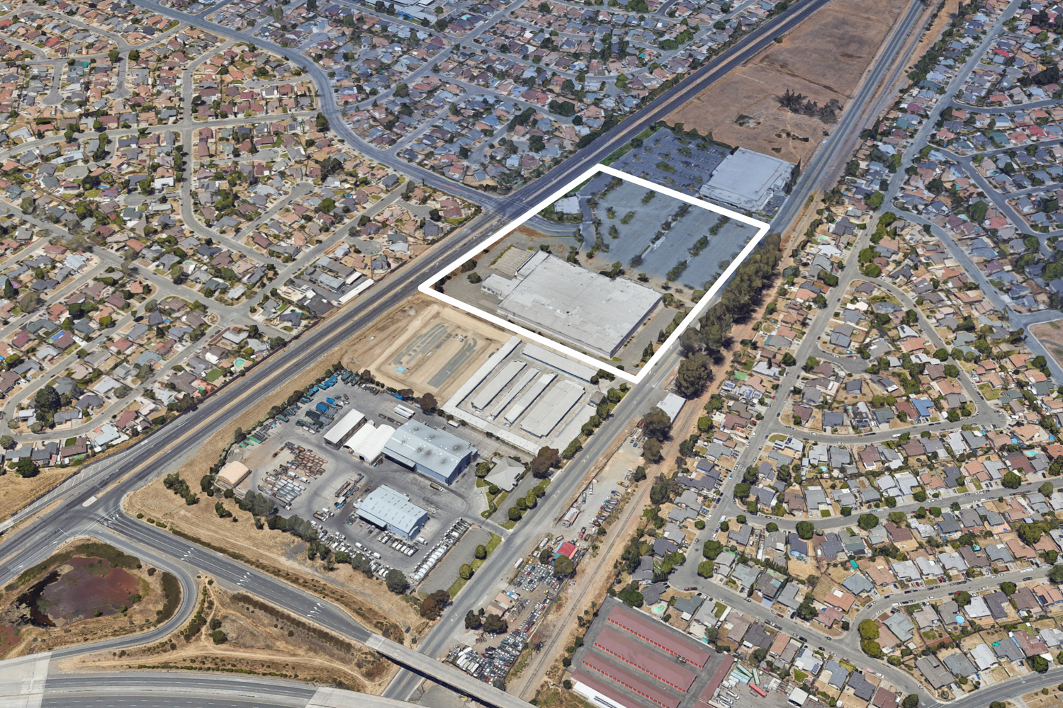5180 Sonoma Boulevard aerial view, image by Google Satellite