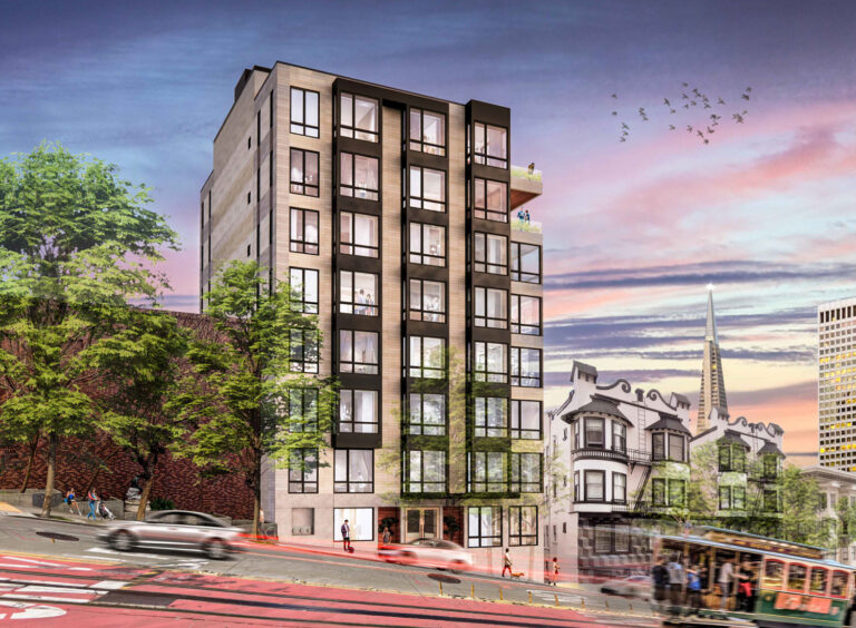 Establishing View Example Increased Plans for 842 California Street on Nob Hil, San Francisco ...