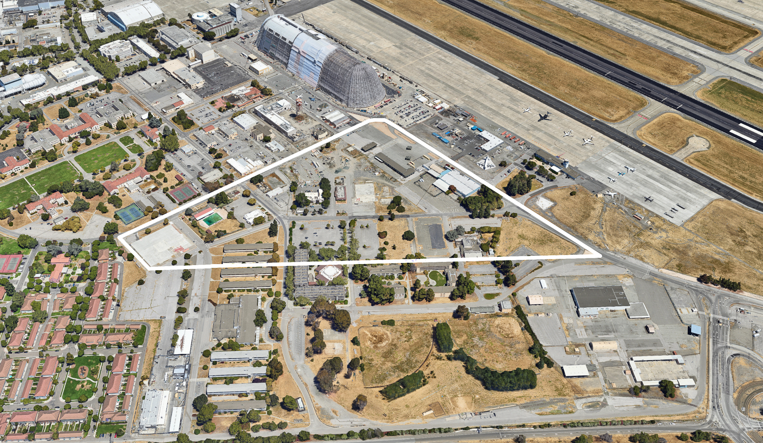 Berkeley Space Center property outlined approximately by YIMBY