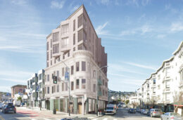 3300 Mission Street establishing view, rendering by BAR Architects
