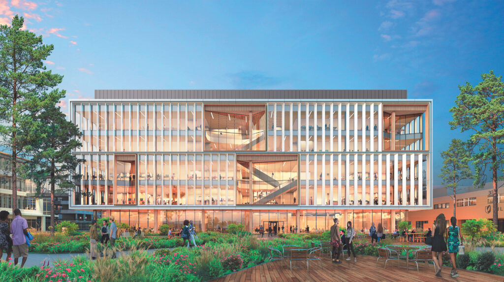 331 Lakeside Drive south facade, rendering by Gensler