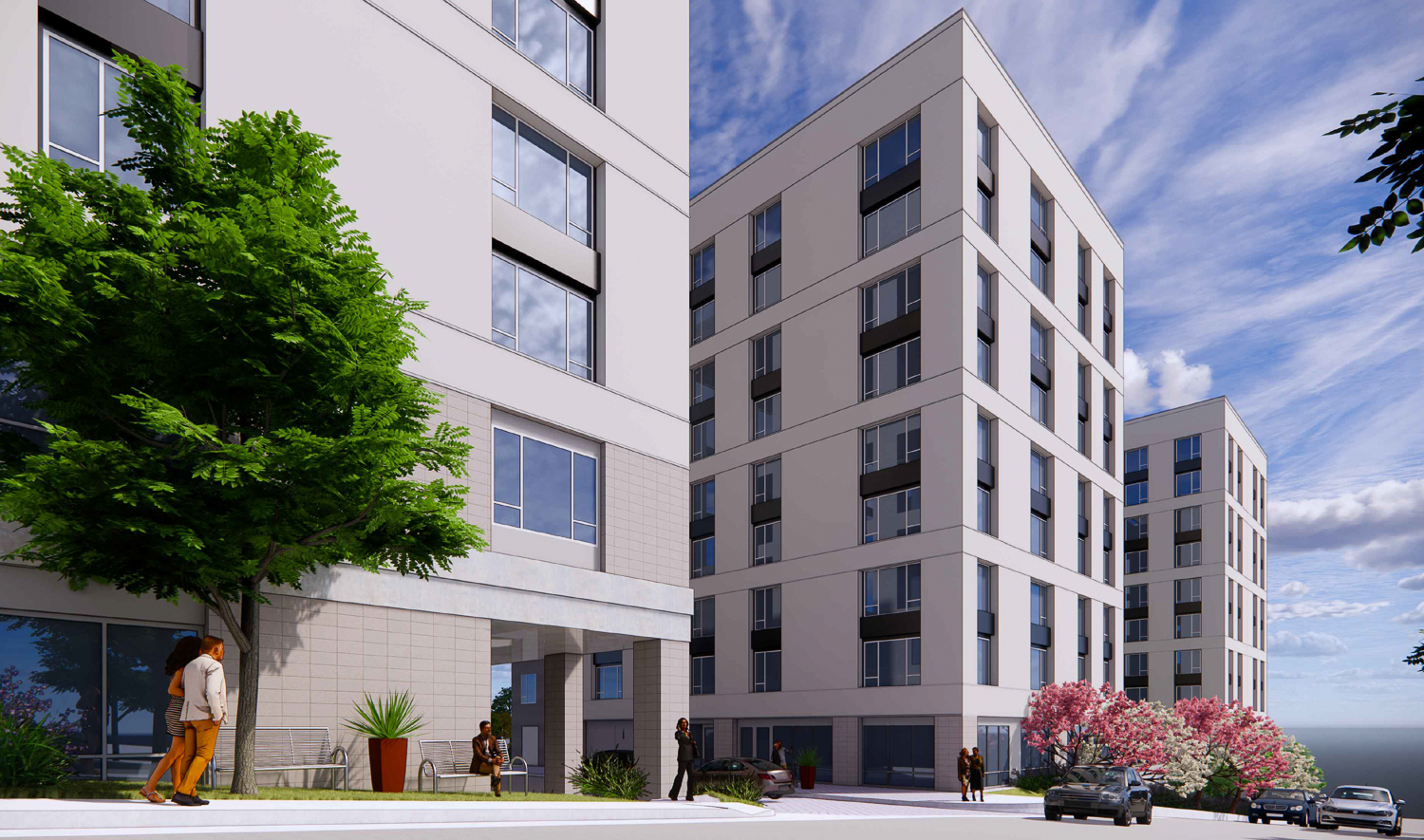 840 San Bruno Avenue project entry, rendering by KTGY