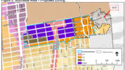 Southside proposed zoning map, image from City Council documents