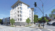 1196 Columbus Avenue seen from the corner of Bay and Jones Street, rendering by Elevation Architects