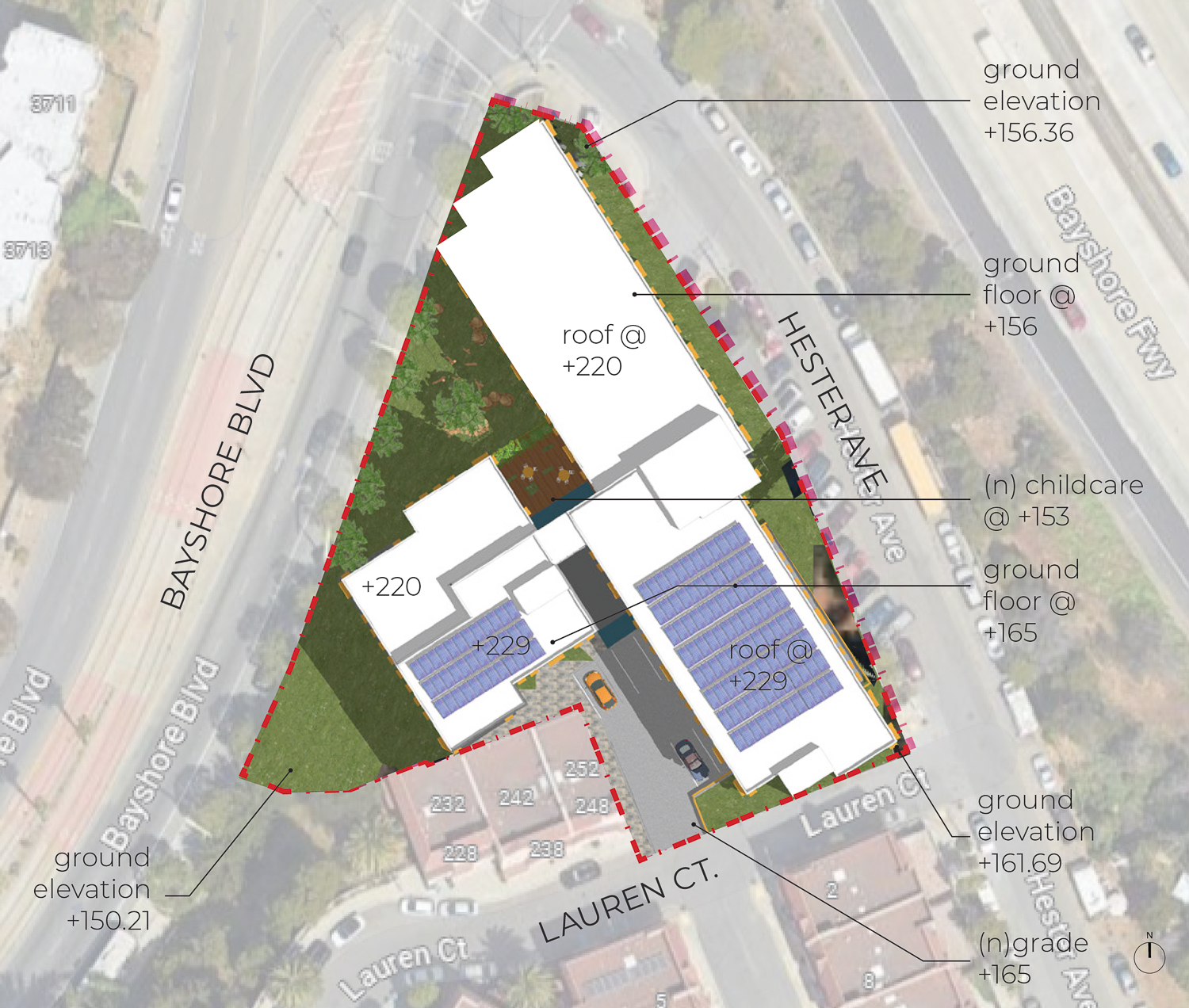 2011 Bayshore Boulevard site map, illustration by Gelfand Partners Architects